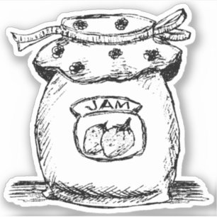 Sticker Croquis Jam Jar
