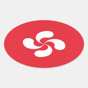 Sticker Cross Basque “Lauburu "