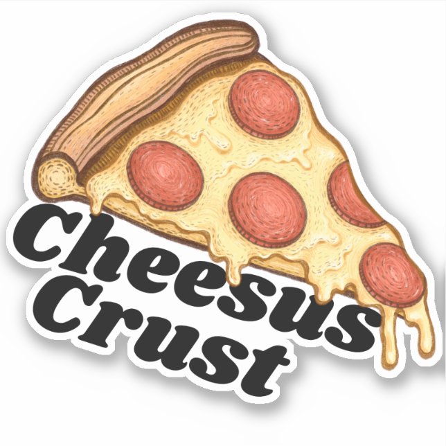 Sticker Croûte au fromage| Pizza au fromage (Devant)