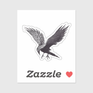 Sticker Crow Art Abstrait
