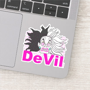 Sticker Cruela de Vil Dans une rage