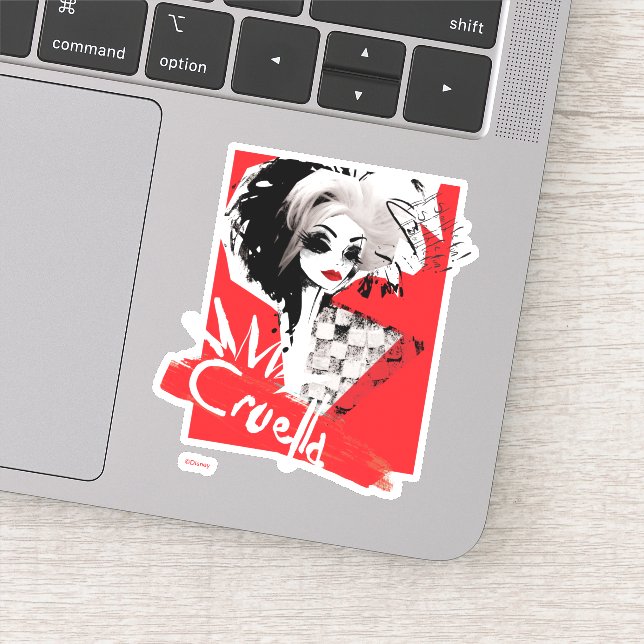 Sticker Cruella | Modèle mode Cruella Collage (Détail)