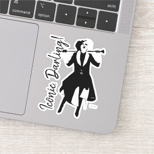 Sticker Cruella   Portrait du stylo d'art pop rire