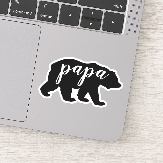 Sticker Cuisine moderne Noir & Blanc Papa Ours (Détail)