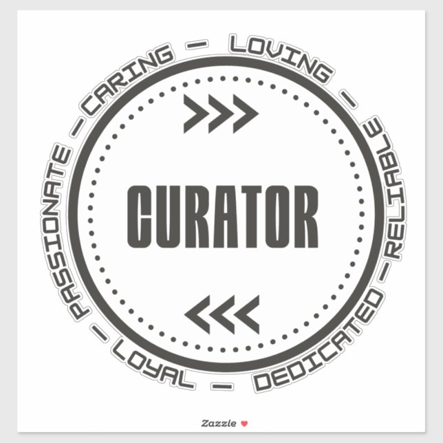 Sticker Curateur Extraordinaire (Feuille)