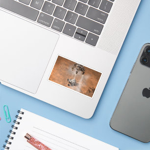 Sticker Curiosity Arrivant Sur La Surface Martienne.