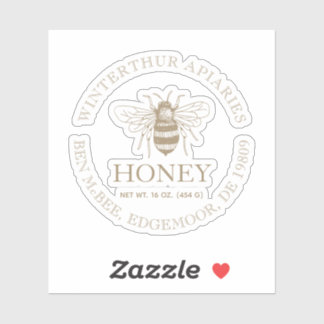 Sticker Custom Honey Business Promotional