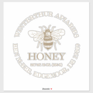 Sticker Custom Honey Business Promotional