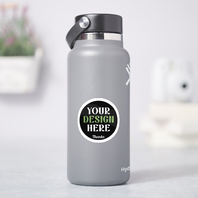 Sticker custom, unique, sleek & minimalist (HydroFlask)