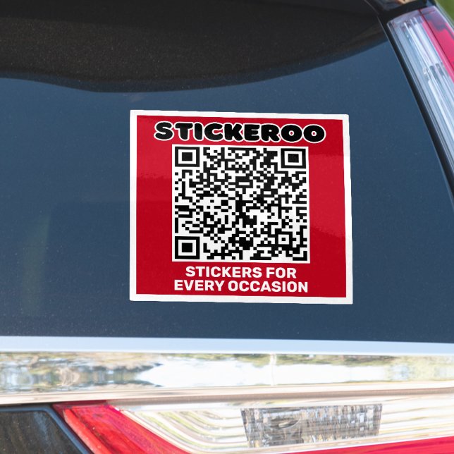 Sticker Customizable Business Promotion QR Code Car Decal  (Créateur téléchargé)