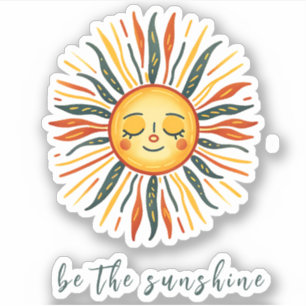 Sticker Cute "Be The Sunshine" Vinyl