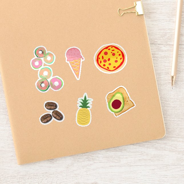 Sticker Cute Bright Food (Carnet)