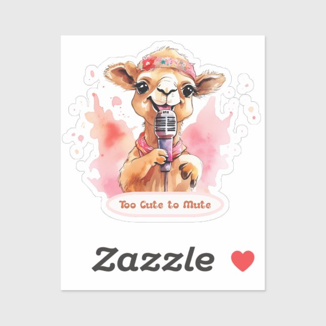Sticker Cute Camel (Feuille)
