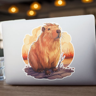 Sticker Cute Capybara
