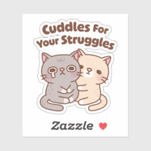 Sticker Cute Chats Bouddles Pour Vos Luttes
