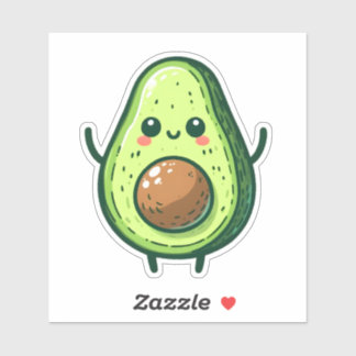 Sticker Cute Chibi Avocado
