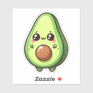 Sticker Cute Chibi Avocado