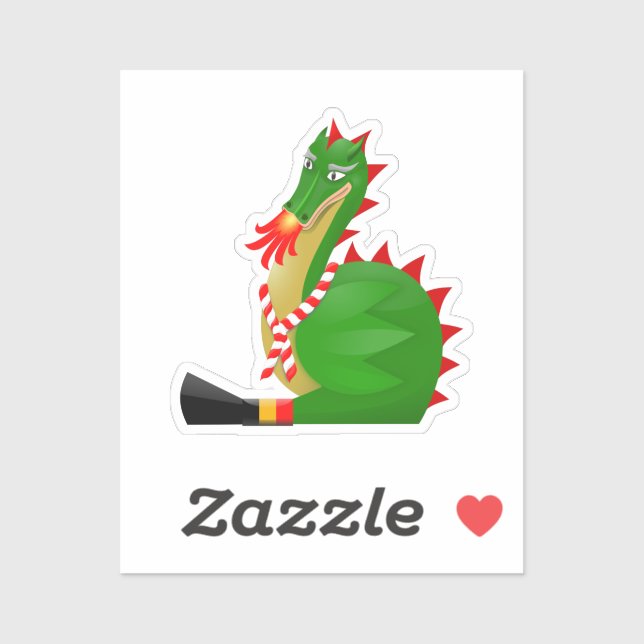 Sticker Cute Dragon of Doudou Ducasse of Mons (Feuille)