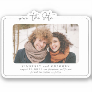 Sticker Cute et original Enregistrer la photo Date