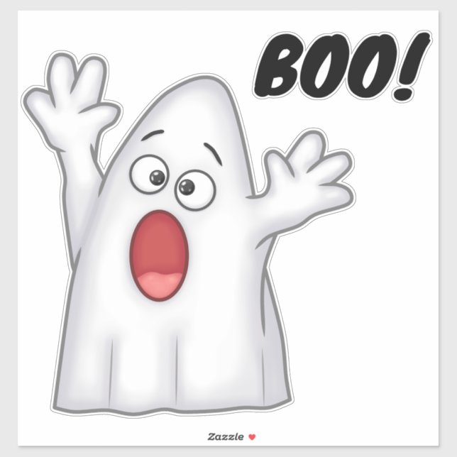 Sticker Cute Ghost et Boo (Feuille)