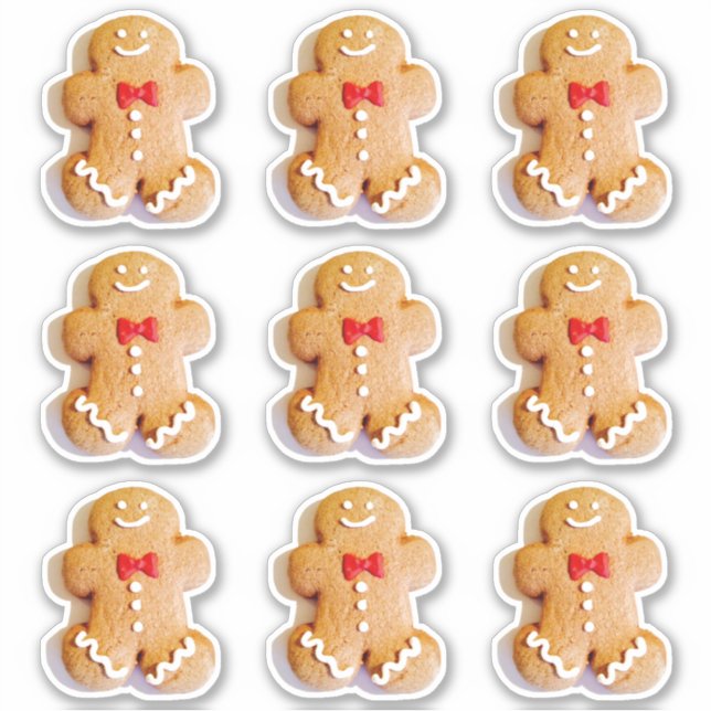 Sticker Cute Gingerbread Cookies 4Lauren (Devant)