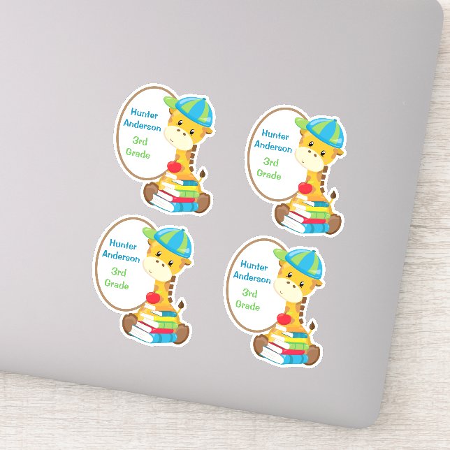 Sticker Cute Giraffe Enfants Réserver Contour (Détail)