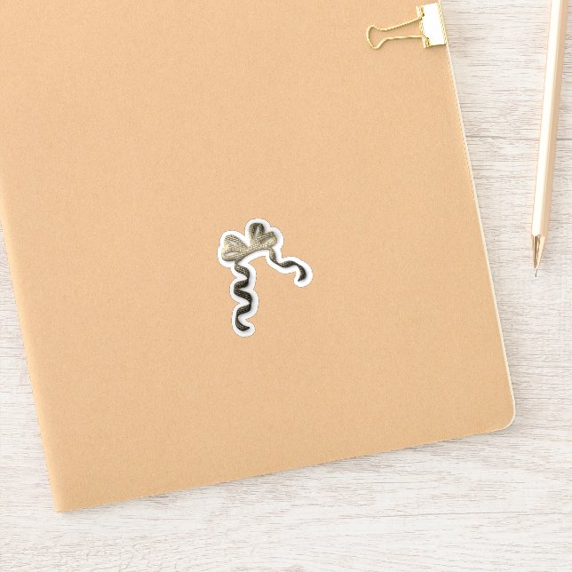 Sticker Cute Gold Bow (Carnet)
