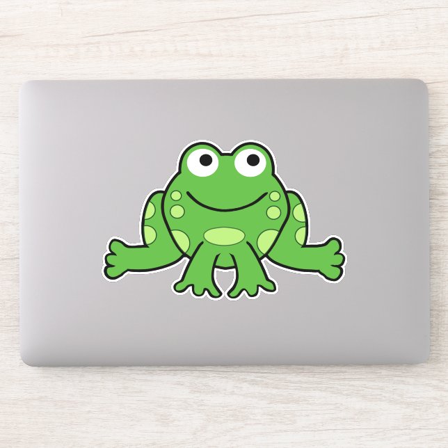 Sticker Cute grenouille caricaturale (Ordinateur)