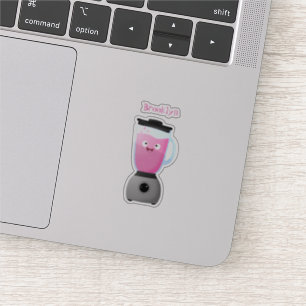 Sticker Cute happy food mixender cuisine appareil dessin a
