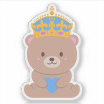 Cute Kawaii Bleu rose Royal Prince Ours