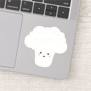 Sticker Cute kawaii chou-fleur caricature personnage autoc