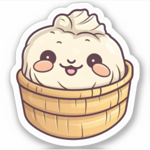 Sticker Cute Kawaii Dim Sum Chinois Dumpling