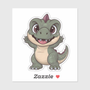 Sticker Cute Kawaii Dinosaur Adorable Dino Design pour le 