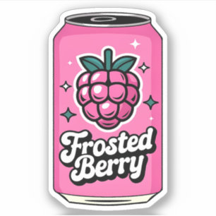 Sticker Cute Kawaii Fun Fruity Raspberry Juice Boire
