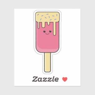 Sticker Cute Kawaii glace crème Lolly