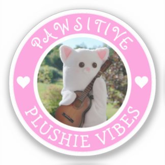 Sticker Cute Kawaii Pink Plushie Vibes