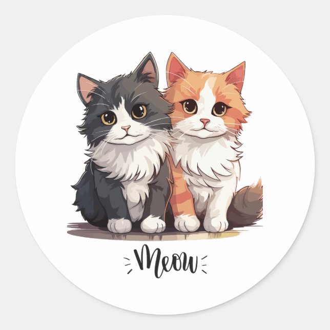 Sticker Cute Kitten (Devant)