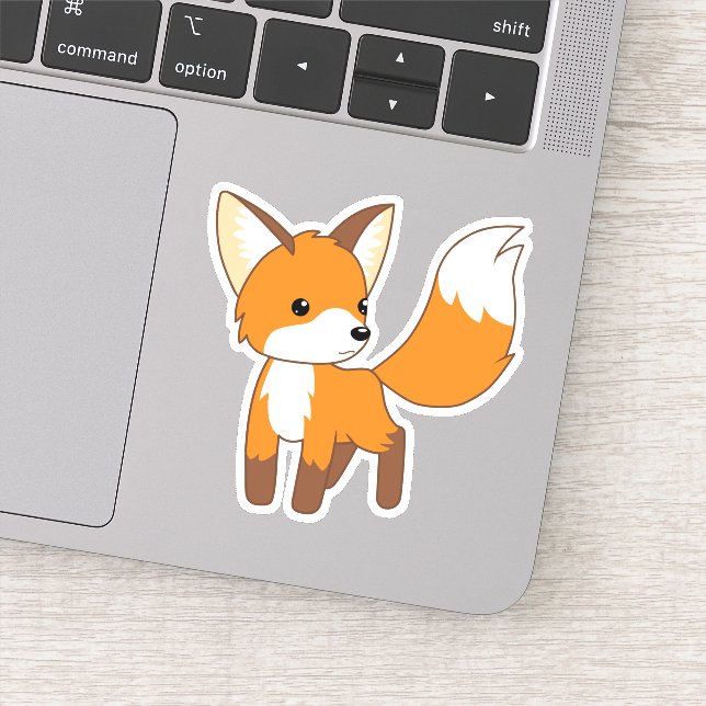 Sticker Cute Little Fox (Détail)