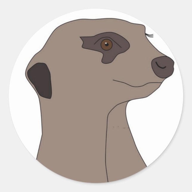 Sticker "Cute Meerkat" (Devant)