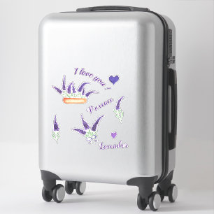 Sticker Cute Minimaliste Aquarelle Provence délicate lave