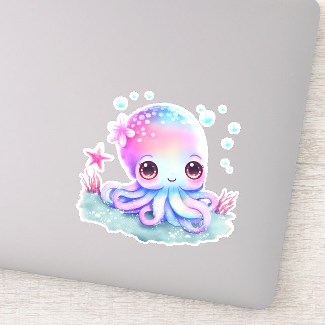 Sticker Cute Octopus Sea Creator (Détail)
