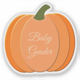 Sticker Cute Orange Genre Neutre Citrouille Personnalisé