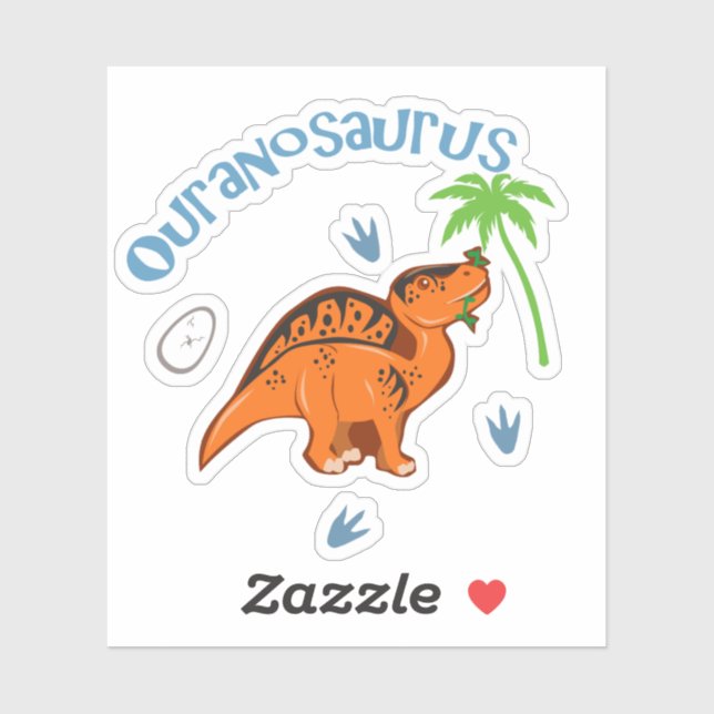 Sticker Cute Ouranosaurus (Feuille)