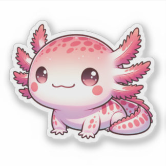 Sticker Cute Pastel Axolotls Nouveaux modèles Vinyl St