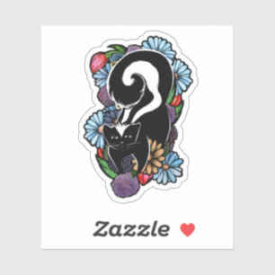 Sticker Cute peau de fleurs