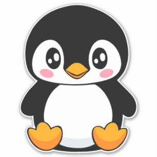 Sticker Cute Penguin