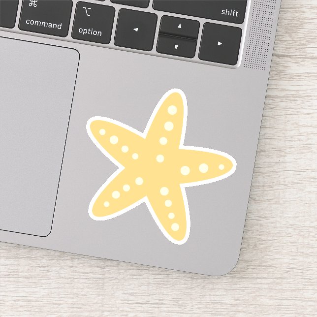 Sticker Cute poisson jaune (Détail)