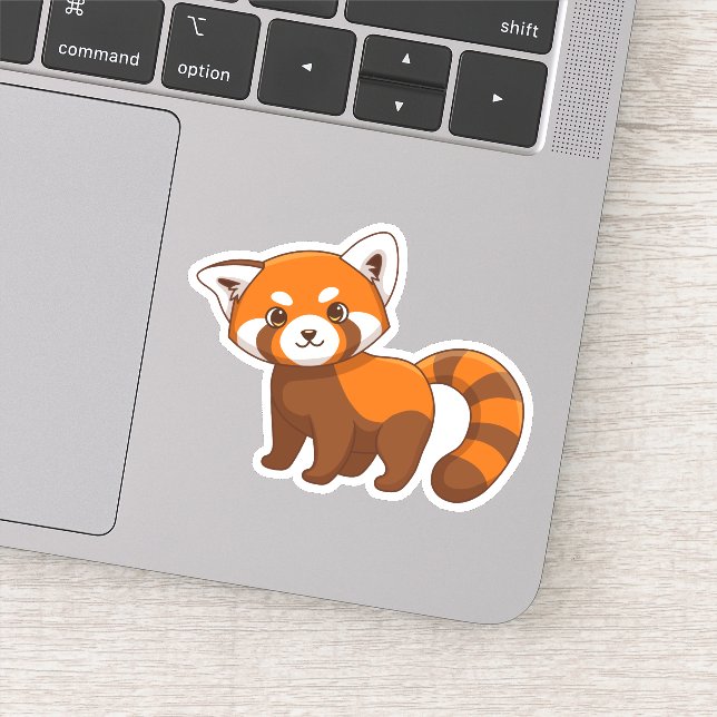 Sticker Cute Red Panda (Détail)