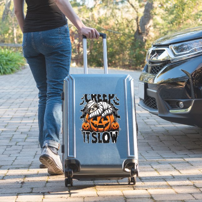 Sticker Cute Sloth Happy Halloween (Valise Insitu)