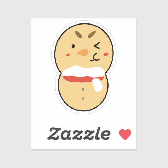 Sticker Cute Snowman for Daily Planning & Bujo Layout (Feuille)